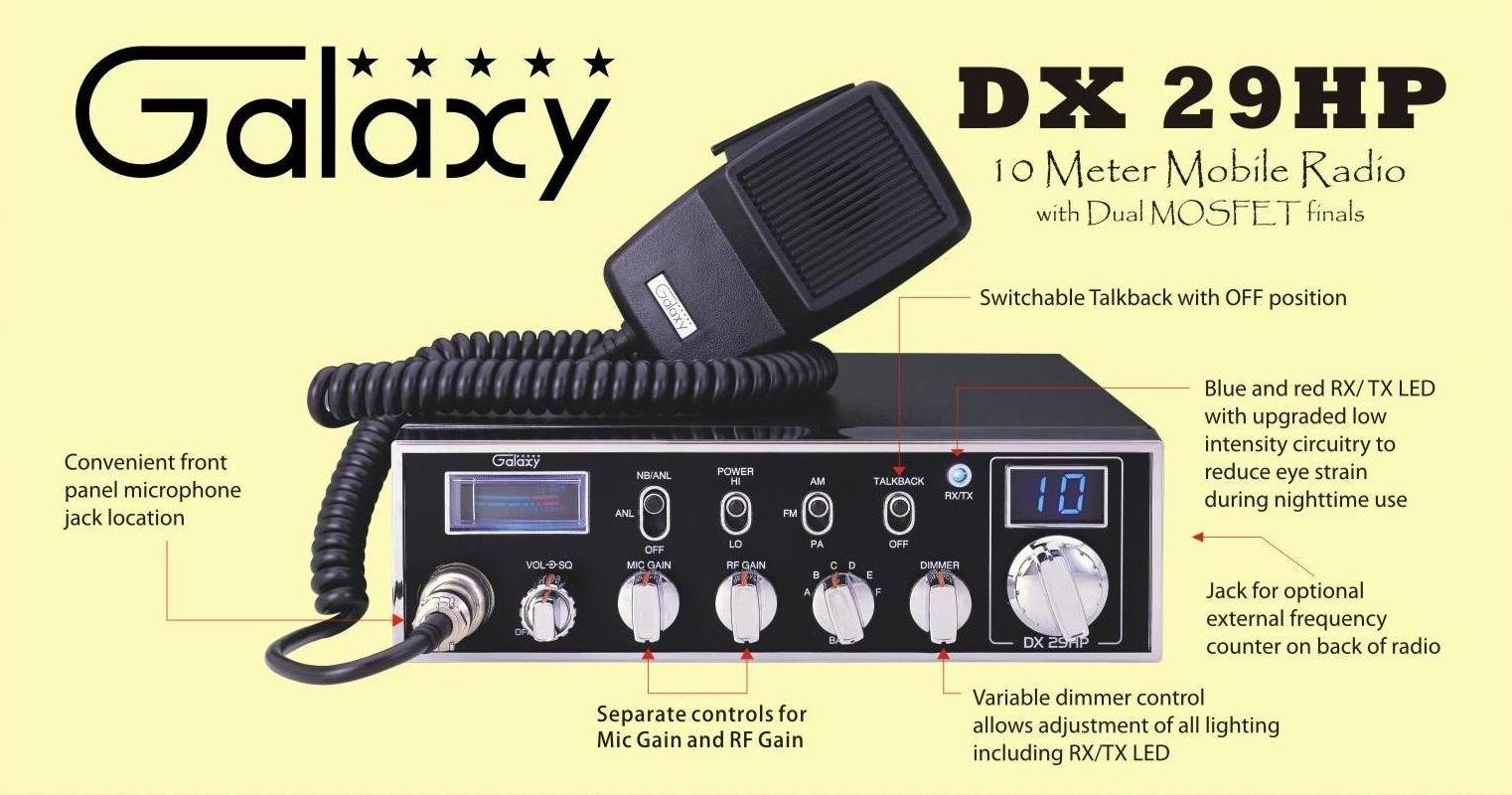 Galaxy DX 29HP Back of Box